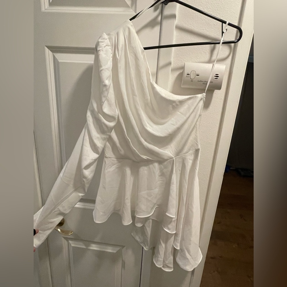 One shoulder asymmetrical top